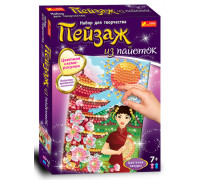 Цветение сакуры - Пейзаж из пайеток 15100310Р